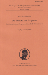 Die Semiotik der Textgestalt