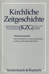 Das Verhältnis von Staat und Kirche im Europa der fünfziger Jahre