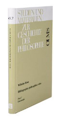 Bibliographia philosophica vetus. Pars 7