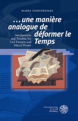 Buchcover '... une manière analogue de déformer le Temps'