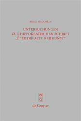 Buchcover Untersuchungen zur hippokratischen Schrift "Über die alte Heilkunst"