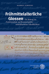 Buchcover Frühmittelalterliche Glossen