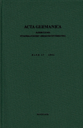 Acta Germanica. Band 17 · 1984