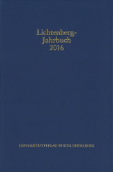 Buchcover Lichtenberg-Jahrbuch 2016