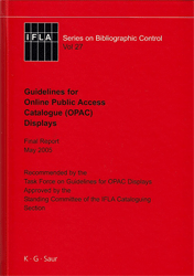 Guidelines for Online Public Access Catalogue (OPAC) Displays