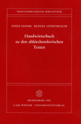 Buchcover Handwörterbuch zu den altkirchenslavischen Texten