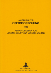 Jahrbuch für Opernforschung. Band 3 (1990)