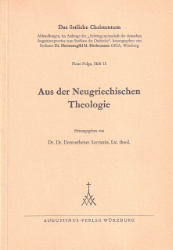 Buchcover Aus der Neugriechischen Theologie