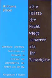 Buchcover »Die Hälfte der Nacht wiegt schwerer als ihr Schweigen.«