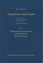 Buchcover Altägyptische Totenliturgien. Band 2