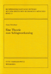 Eine Theorie zum Schlagwortkatalog