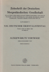 Buchcover XXI. Deutscher Orientalistentag. Ausgewählte Vorträge