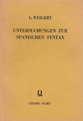 Untersuchungen zur spanischen Syntax auf Grund der Werke des Cervantes