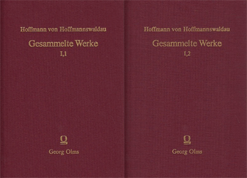 Gesammelte Werke Band I.1 und I.2