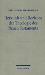 Buchcover Herkunft und Horizont der Theologie des Neuen Testaments