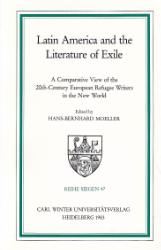 Buchcover Latin America and the Literature of Exile