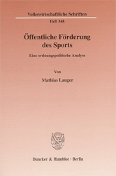 Öffentliche Förderung des Sports