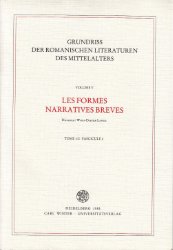 Grundriß der romanischen Literaturen des Mittelalters. V, Tome 1/2, 2