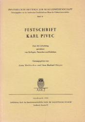 Festschrift Karl Pivec