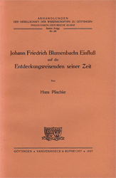 Johann Friedrich Blumenbachs Einfluß auf die Entdeckungsreisenden seiner Zeit
