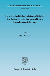 Die wirtschaftliche Leistungsfähigkeit im Beitragsrecht der gesetzlichen Krankenversicherung