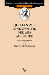 Quellen zur Innenpolitik in der Ära Adenauer 1949-1963