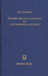 Recherches sur l'histoire de l'astronomie ancienne