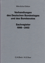 Sachregister 1998-2002