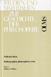 Bibliographia philosophica vetus. Pars 4