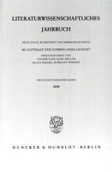 Literaturwissenschaftliches Jahrbuch. 49. Band