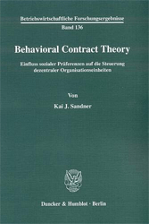 Behavioral Contract Theory