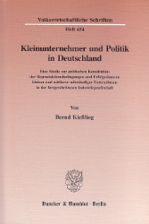 Kleinunternehmer und Politik in Deutschland