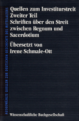 Fontes litem de investitura illustrantes/Quellen zum Investiturstreit. Zweiter Teil