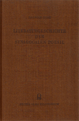 Literaturgeschichte der synagogalen Poesie