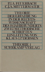 Buchcover Theorie der Erfahrung in der Rechtswissenschaft des 19. Jahrhunderts