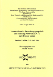 Buchcover Internationales Forschungsgespräch der Stiftung PRO ORIENTE zur Brester Union II