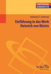 Buchcover Einführung in das Werk Heinrich von Kleists