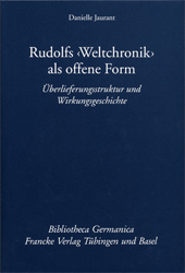 Rudolfs 'Weltchronik' als offene Form