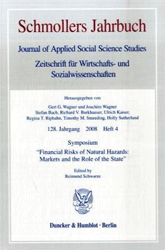 Symposium »Financial Risks of Natural Hazards: Markets and the Role of the State«