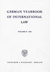 German Yearbook of International Law. Vol. 29 (1986)
