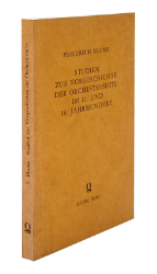 Studien zur Vorgeschichte der Orchestersuite im 15. und 16. Jahrhundert