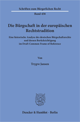 Die Bürgschaft in der europäischen Rechtstradition