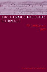 Buchcover Kirchenmusikalisches Jahrbuch. 93. Jahrgang - 2009