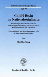 GmbH-Recht im Nationalsozialismus