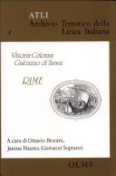 ATLI 4: Vittoria Colonna, Galeazzo di Tarsia - 'Rime'