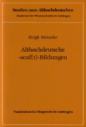 Althochdeutsche -scaf(t)-Bildungen