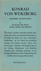 Die Klage der Kunst - Leiche Lieder und Sprüche