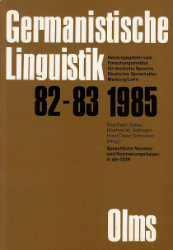Sprachliche Normen und Normierungsfolgen in der DDR