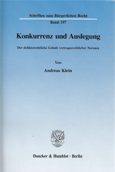 Konkurrenz und Auslegung