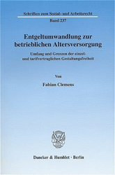 Buchcover Entgeltumwandlung zur betrieblichen Altersversorgung